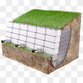 Maintainable Weep Hole Filter In Mse Retaining Walls - Weep Holes Retaining Wall, HD Png Download - walls png