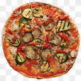 Tomato, Mozzarella, Sweet Peppers, Zucchini,aubergines, - Pizza, HD Png Download - mozzarella png