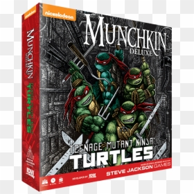 Munchkin Teenage Mutant Ninja Turtles Deluxe Board, HD Png Download - ninja turtles face png