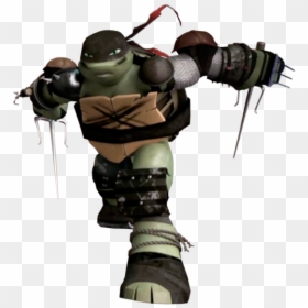 Tmnt 2012 Raphael 19 - Teenage Mutant Ninja Turtle Robot Shredder, HD Png Download - ninja turtles face png