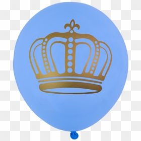 Balão Coroa Azul - Balloon, HD Png Download - coroa azul png