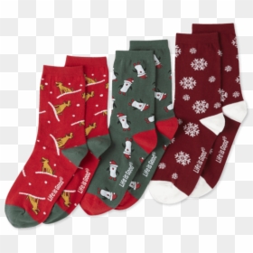 Women"s Holiday Sock Crew Sock, 3 Pack - Pack Of Socks Transparent, HD Png Download - christmas socks png
