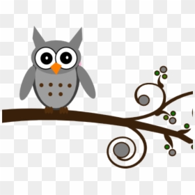 Great Grey Owl Clipart Baby - Owl Transparent Background Clipart, HD Png Download - baby owl png