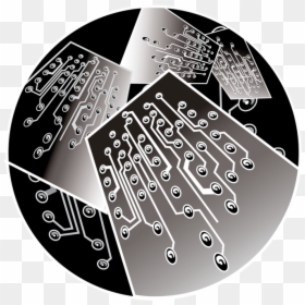 Circle, HD Png Download - circuit pattern png