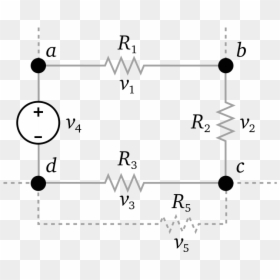Kirchhoff's Voltage Law Circuit Diagram, HD Png Download - electric effect png