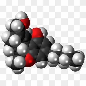 Molecula Thc 3d, HD Png Download - thc molecule png