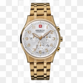 Swiss Military Watch Leather Strap, HD Png Download - placa de oro png