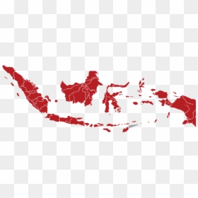 Indonesia Map Province Vector, HD Png Download - bendera merah putih png