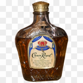 Crown Royal Bottle, HD Png Download - glass of whiskey png