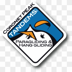 Coronet Peak Tandem Paragliding And Hang Gliding Logo - Trade, HD Png Download - paragliding png