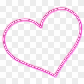 #neon #corazon #rojo - Pink Neon Heart Png, Transparent Png - corazon rojo png