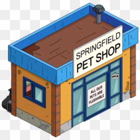 Simpson Springfield Pet Shop, HD Png Download - pet shop png
