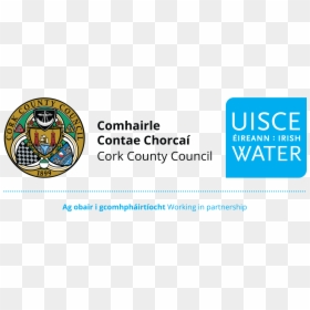 Cork County Council"s Logo Side By Side With Irish - Irish Water, HD Png Download - boiling water png