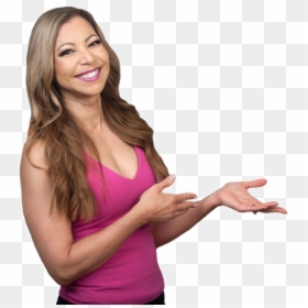 Girl, HD Png Download - woman pointing png