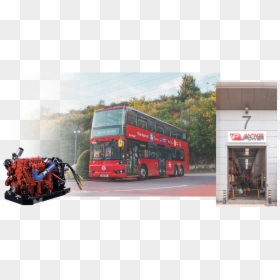 Double-decker Bus, HD Png Download - old bus png