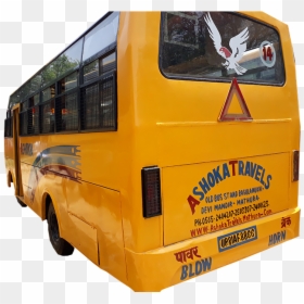 We Have Large Number Of Simple And Luxury Class Buses - School Bus, HD Png Download - old bus png