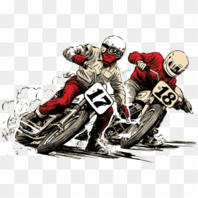 Flat Track Motorcycle Racing - Flat Track Poster, HD Png Download - motorcycle vector png