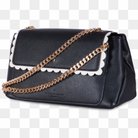 Pauls Boutique Billie Black Handbag With Scallop Edge - Shoulder Bag, HD Png Download - scalloped edge png