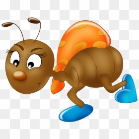 Animales Infantiles-hormiga Info190 - Sevimli Karınca, HD Png Download - hormiga png