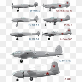 Il2 Battle Of Kuban, HD Png Download - bomber plane png