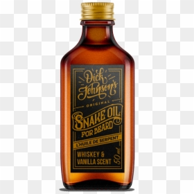 Beard Oil Snake Oil - Glass Bottle, HD Png Download - oil bottle png
