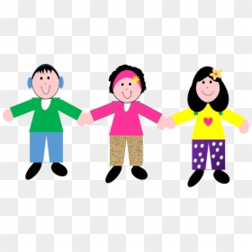 Children Holding Hands Clipart, HD Png Download - kids holding hands png