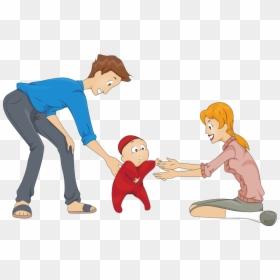 Baby First Steps Clipart, HD Png Download - kids holding hands png