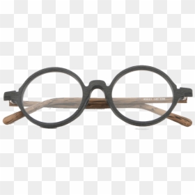 Round Wooden Glasses, HD Png Download - glasses frame png