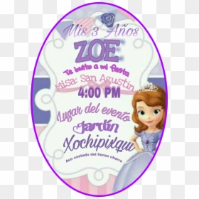 #invitacion Zoe - Invitacion De Princesita Sofia, HD Png Download - invitacion png