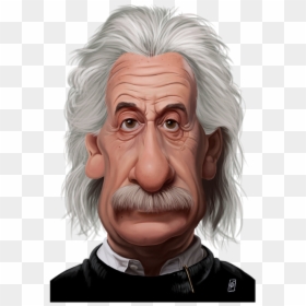 Albert Einstein Humour Caricature, HD Png Download - einstein cartoon png