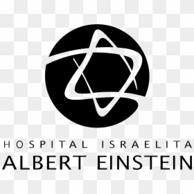 Albert Einstein Logo Black And White - Hospital Israelita Albert Einstein Logo, HD Png Download - einstein cartoon png
