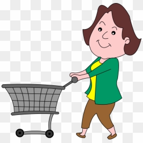 Carro Compra - Boy Holding A Cart Clipart, HD Png Download - carros animados png