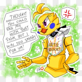 I May Not Like Wet Floors By Ifuntimeroxanne - Fnaf Rockstar Chica Fanart, HD Png Download - wet floor sign png