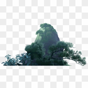 Mountain Trees Landscape Chinese Asian Ftestickers - Borassus Flabellifer, HD Png Download - mountain tree png