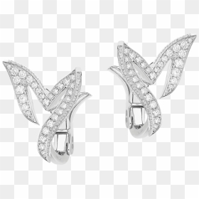 Mermaid Tail Earrings White Diamond - Earrings, HD Png Download - mermaid outline png