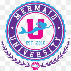 Mermaid Classes Logo - Fin Fun Mermaid University, HD Png Download - mermaid outline png