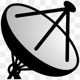 Simple Parabolic Antenna Dish Svg Clip Arts - Satellite Dish Clipart, HD Png Download - antenna vector png