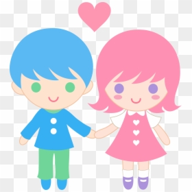 Cute Cartoon Couple Png, Transparent Png - banner clipart png