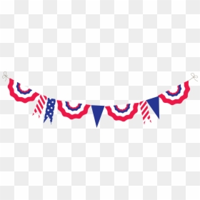 4th Of July Bunting Clipart, HD Png Download - banner clipart png