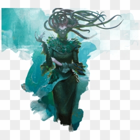 Mtg Pitiless Gorgon Art, HD Png Download - medusa png