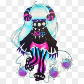 Pastel Goth Monster Girl, HD Png Download - pastel goth png