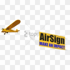 Plane With Banner Png, Transparent Png - banner clipart png