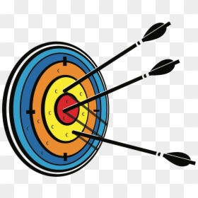 Arrows In A Target, HD Png Download - png arrows