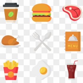 Fast Food Flaticon, HD Png Download - hamburger icon png