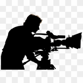 Silhouette Cameraman, HD Png Download - camera silhouette png