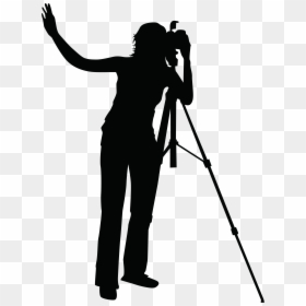 Photographers, HD Png Download - camera silhouette png