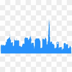 Dubai Skyline Vector, HD Png Download - nashville skyline silhouette png