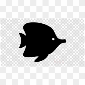 Twitter Logo Png Transparent Background Black, Png Download - fish silhouette png