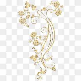 Gold Floral Ornaments Png, Transparent Png - floral pattern png