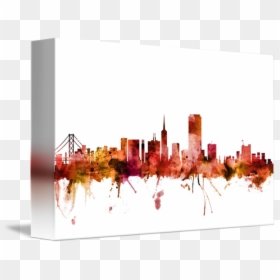 San Francisco Skyline Art, HD Png Download - nashville skyline silhouette png